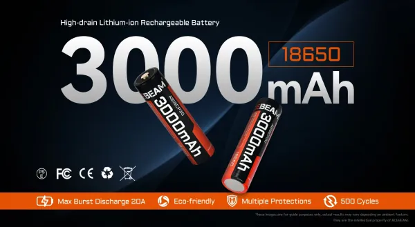 Preview: ACEBEAM 18650-3100 von gatzetec.liver ACEBEAM Deutschland Importeur