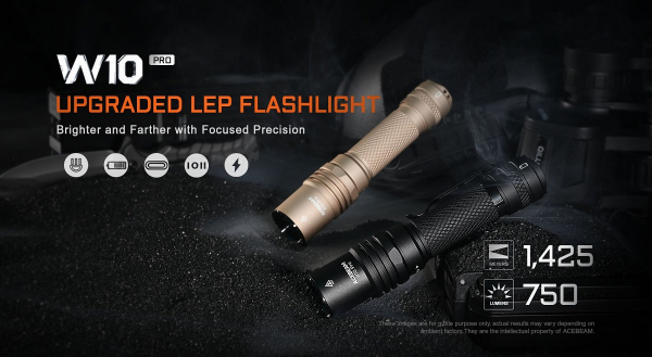Preview: ACEBEAM-W10pro-LEP-Taschenlampe Zoom