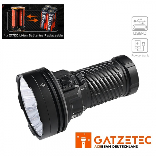 ACEBEAM X25 Taschenlampe mit Akkupack neu