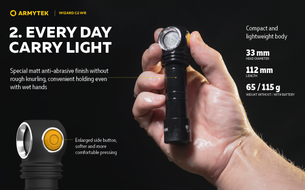 Preview: ARMYTEK WIZARD C2 WR rotlicht