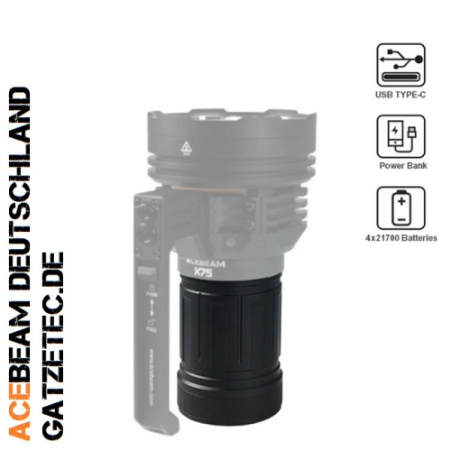 Preview: ACEBEAM-X75-Akkupack-BP8 Gatzetec neu