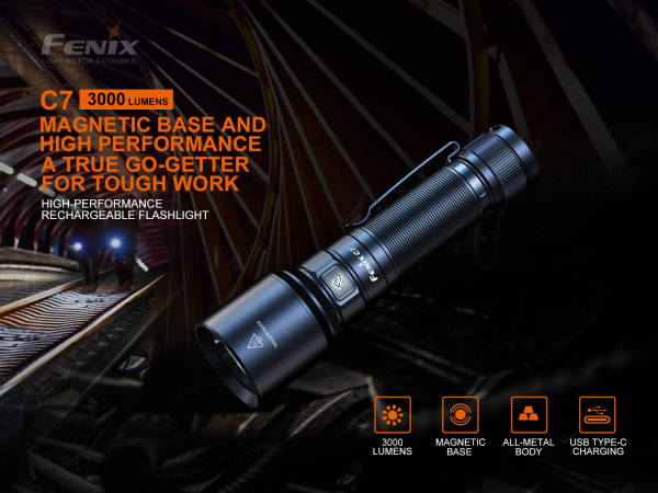 Preview: Fenix C7 LED Taschenlampe