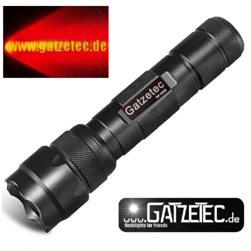 Gatzetec UF WF 502 B Rotlicht Taschenlampe