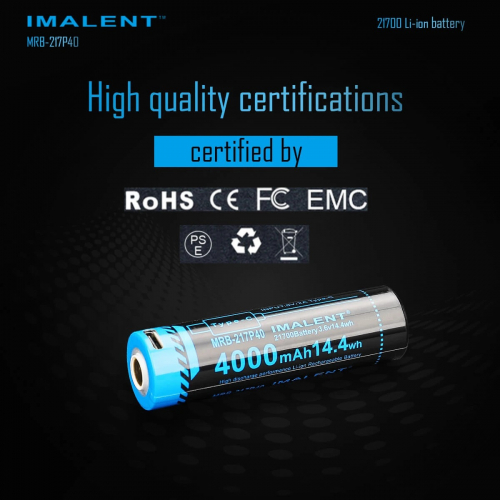 Preview: Imalent MRB217P40 mit 1000 Ladezyklen