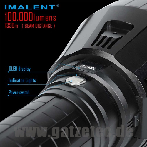 Preview: IMALENT MS18W Taschenlampe bei GATZE.de IMALENT DEUTSCHLAND 100000 Lumen