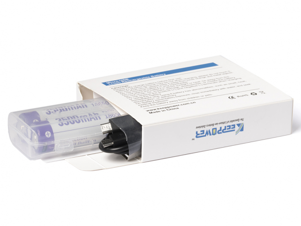 Preview: Keeppower-18650-3500 USB-C Anschluss