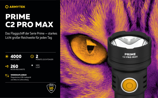 Preview: ARMYTEK-PRO-MAX-USB-Gatzetec Magnet USB