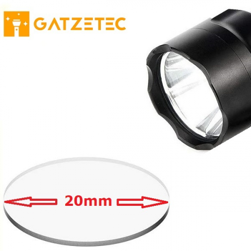 Taschenlampenglas 20mm bei gatzetec.live