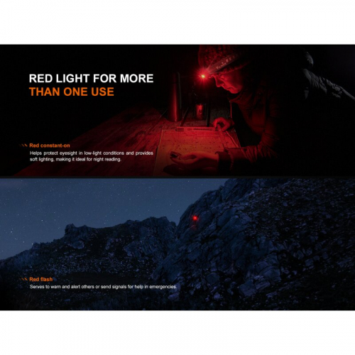 Preview: Fenix HL12R V2.0 Stirnlampe rot LED