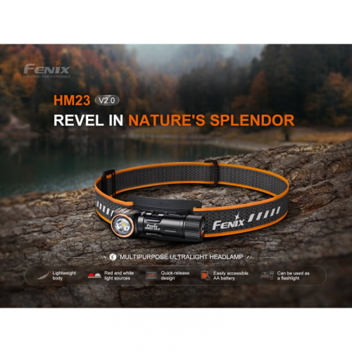 Preview: Fenix HM23 2.0 Stirnlampe neu