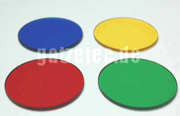 Preview: Taschenlampenglas, Streuscheibe 42 mm Grün