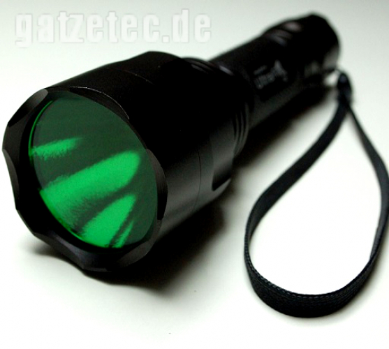 Preview: Taschenlampenglas, Streuscheibe 42 mm Grün