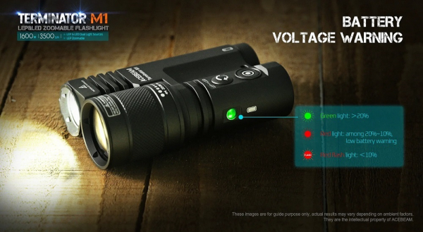 ACEBEAM Terminator M1 limited Desert Edition LEP-LED Taschenlampe