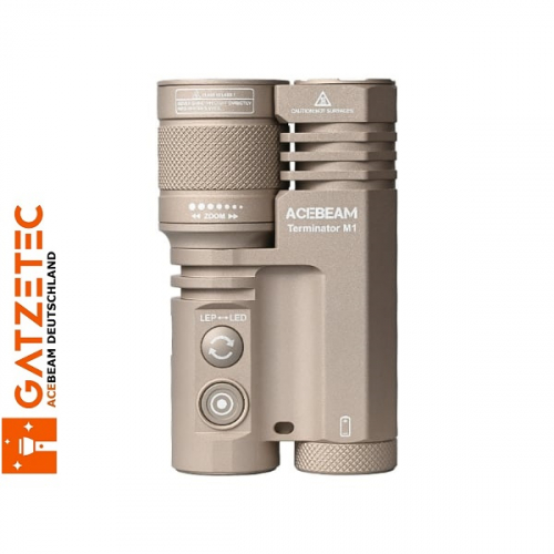 ACEBEAM Terminator M1 weltweit einzige LEP-LED Taschenlampe