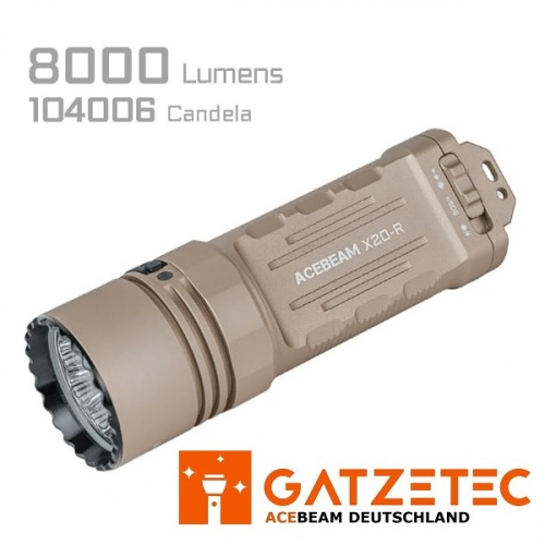 ACEBEAM X20R Taschenlampe bei Gatzetec
