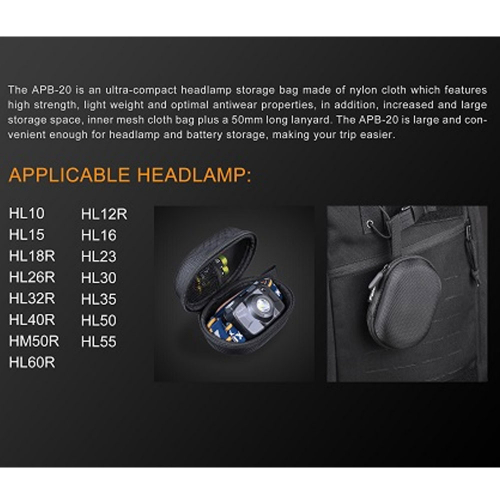 Fenix APB-20 Stirnlampen Bag