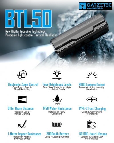 IMALENT BTL50 bei gatzetec.live technische Daten