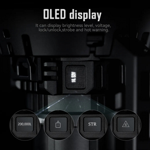 IMALENT-MS32w-Taschenlampe Display