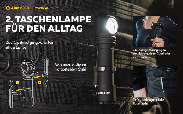 Armytek Wizard C2 Magnet USB Alltag