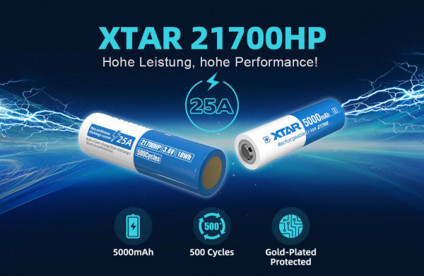 XTAR 21700-5000mAh Gatzetec