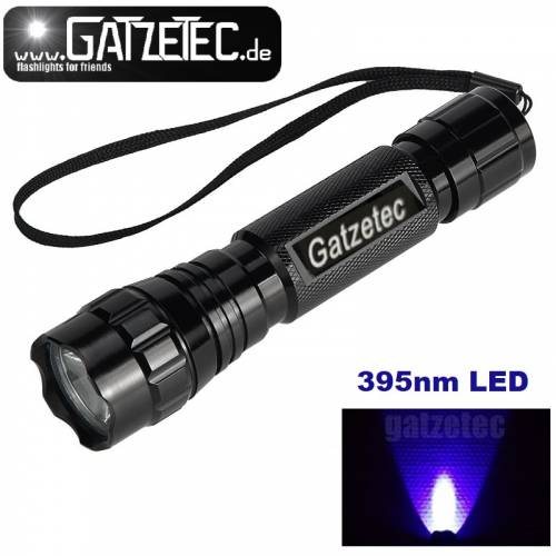 Gatzetec Wf501B UV LED Taschenlampe 395 nm Schwarzlicht